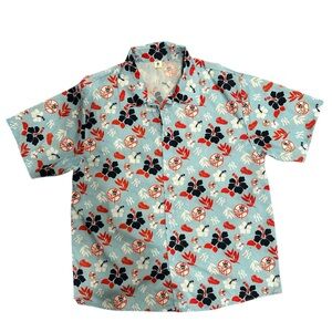 MLB New York Yankees Baseball XL Hawaiian Button Down Shirt All Over Print Promo